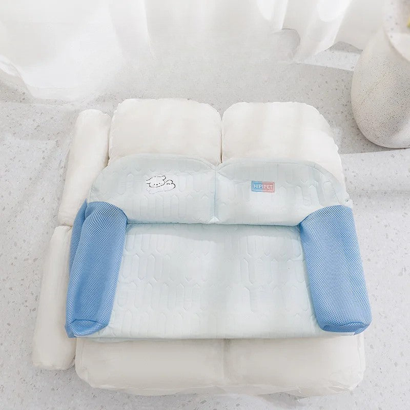 canape chien bleu dehoussable