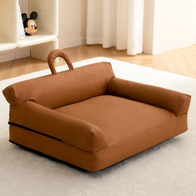 canape pour chien classique brun