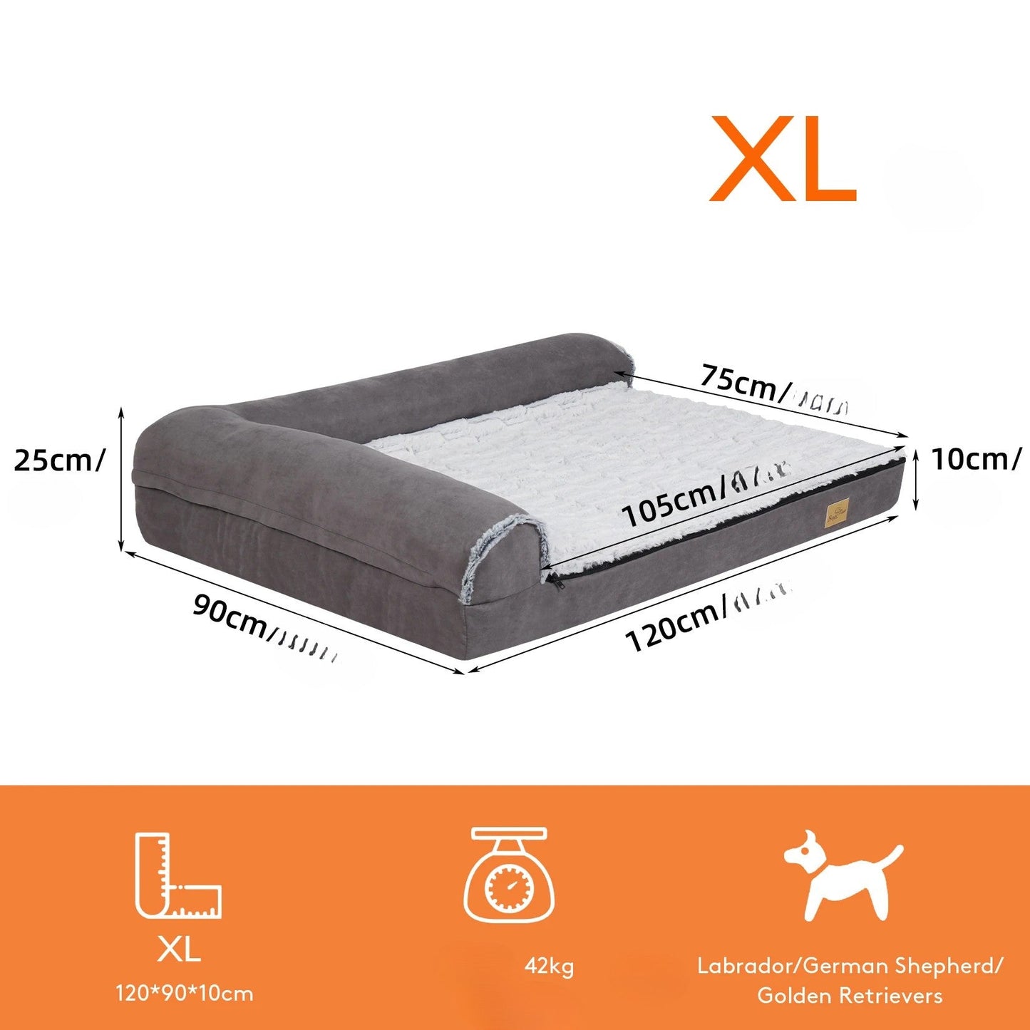 Matelas orthopédique pour chien - Cozy™️ - Bonheur de chien