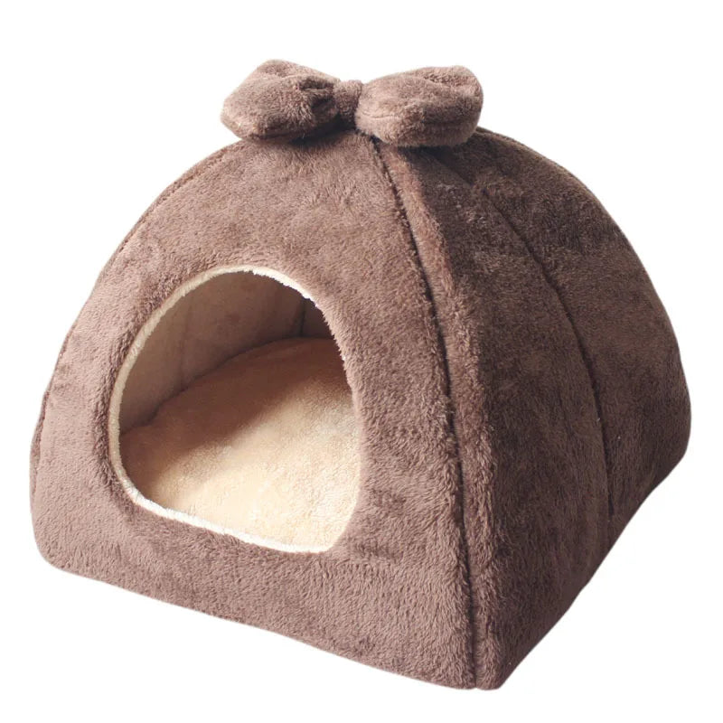 niche chien interieur brun