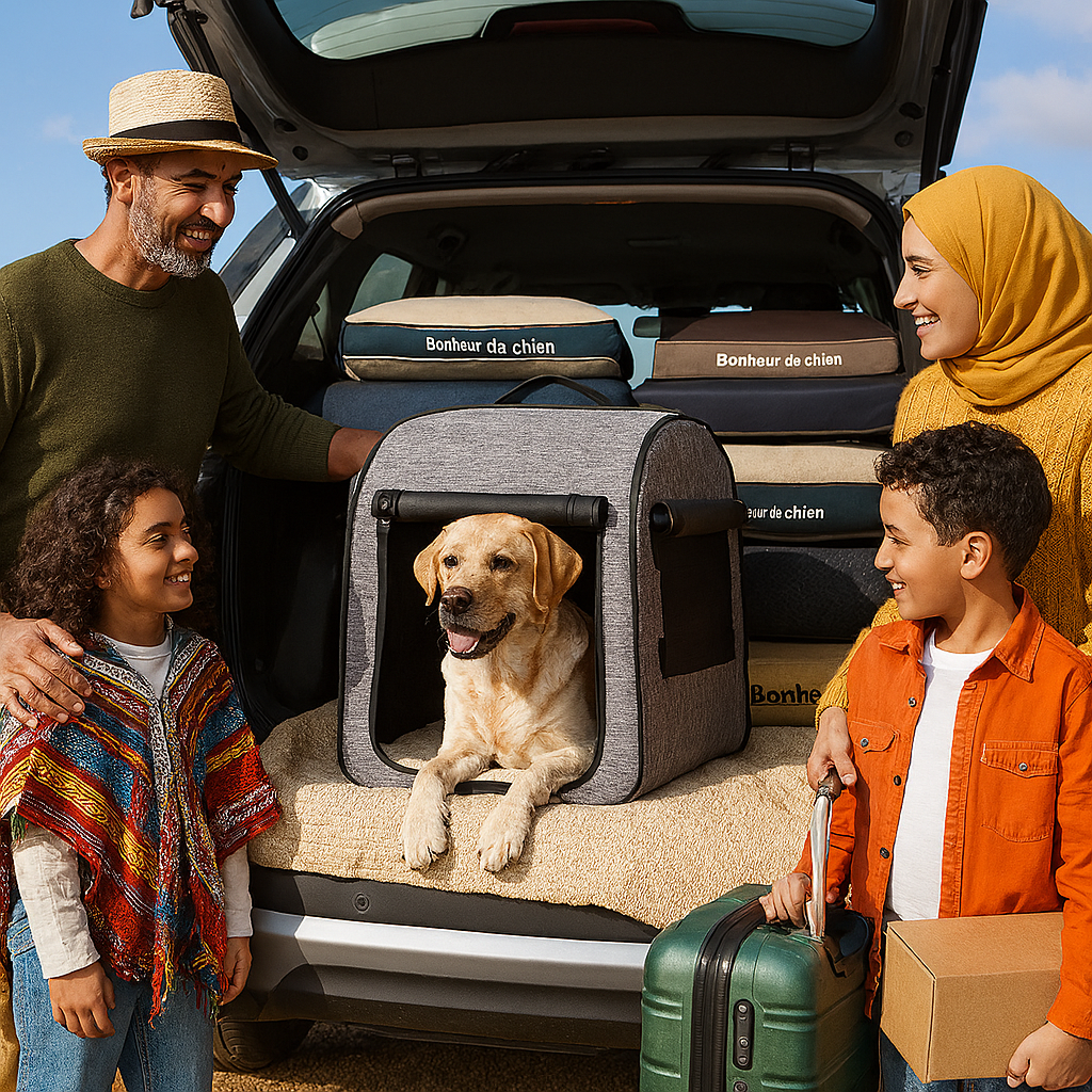 niche pour chien famille