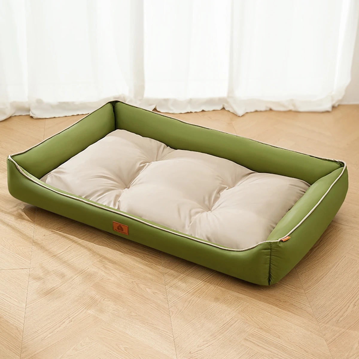 panier pour chien olive