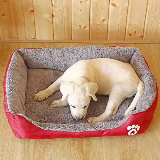 coussin pour chien ultramoelleux rouge