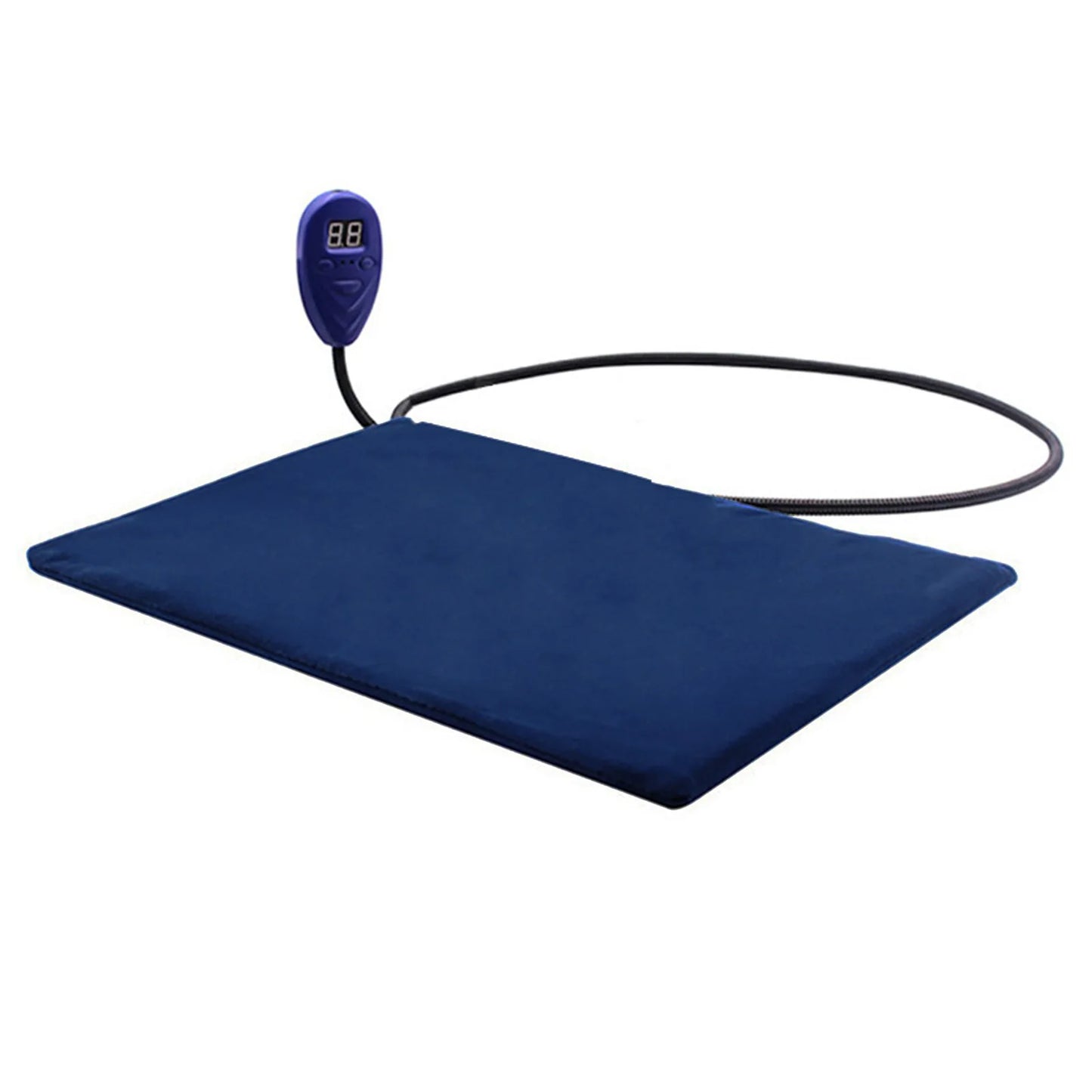 Tapis chauffant apaisant sur fond blanc