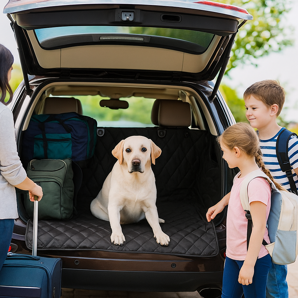 tapis chien noir depart