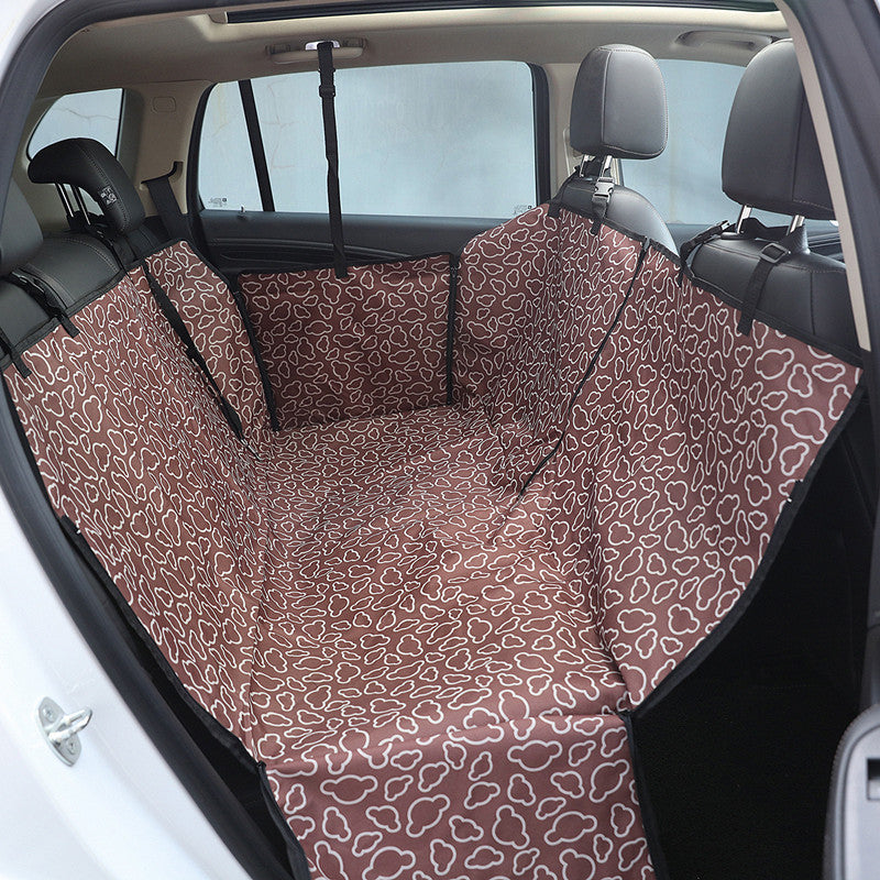 tapis chien protection marron