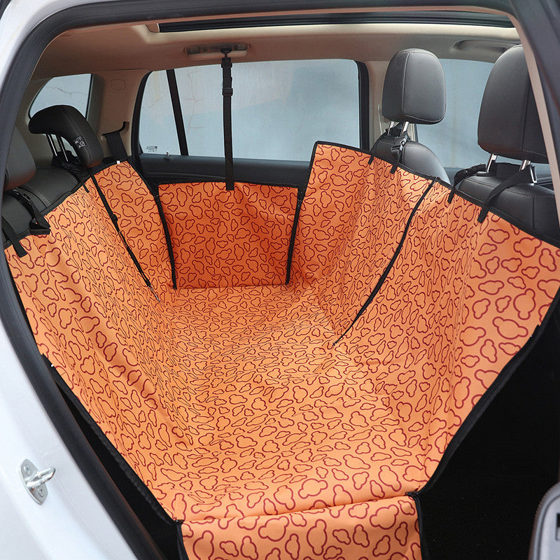 tapis chien protection orange