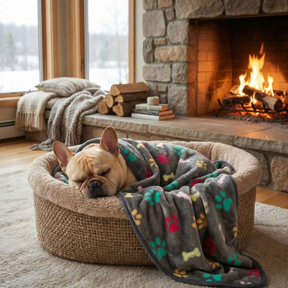 Couverture pour chien dort dans le salon