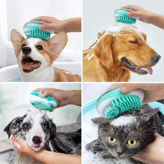 BrossyDog™ - Brosse de bain pour animaux 2 en 1 | chien - Bonheur de chien