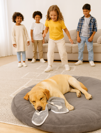 cadeau pour chien couverture os labrado 