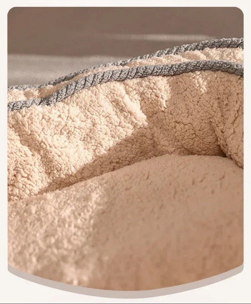 Canapé chien douceur avec haut rebord