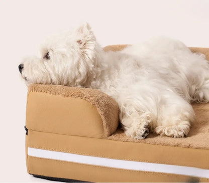 Canapé pour chien en mousse coquille d’œuf, confortable et lavable