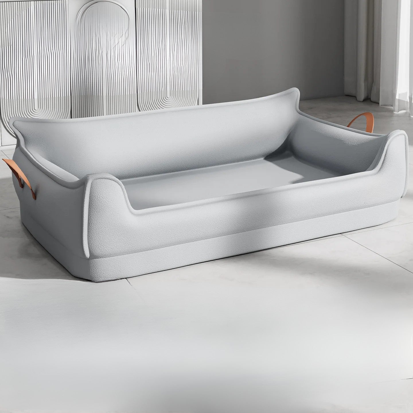 Canapé pour chien imperméable de luxe gris