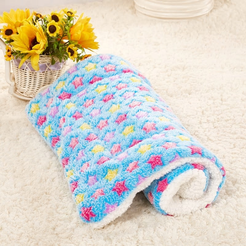 couverture pour chien cachemire bleue