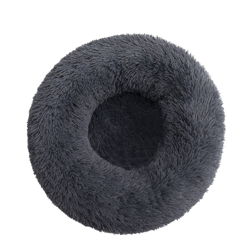 DoggyPouf™ - Coussin doux pour chien Gris foncé