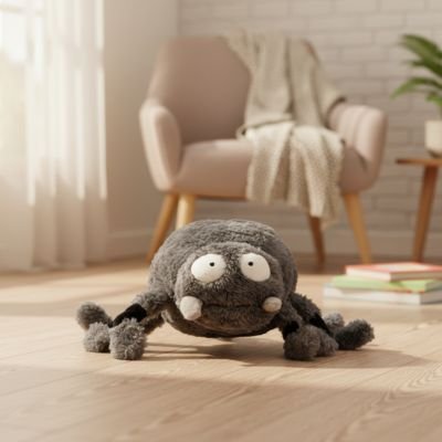 Jouet pour chien peluche insecte sur le parquet
