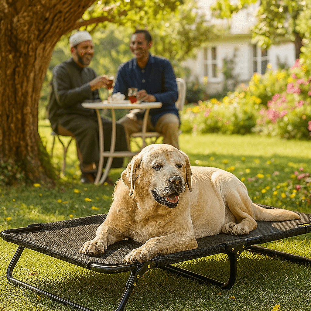 Lit pour chien | Surélevé Campingbed™️ - Bonheur de chien