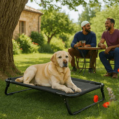 Lit pour chien | Surélevé Campingbed™️ - Bonheur de chien