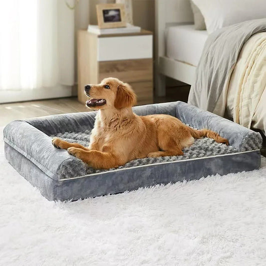 Matelas orthopédique pour chien - DoggySoft™️ - Bonheur de chien