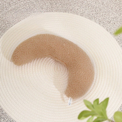 Oreiller Demi-Lune pour chien marron