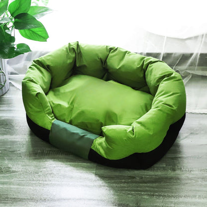 Panier pour chien | Confort quatre saisons  vert lime et forêt