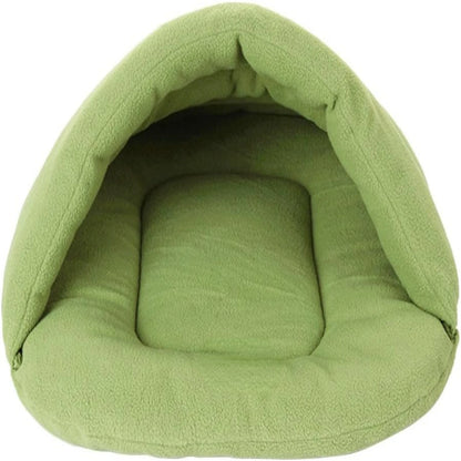 Panier pour chien Chausson vert vue de face