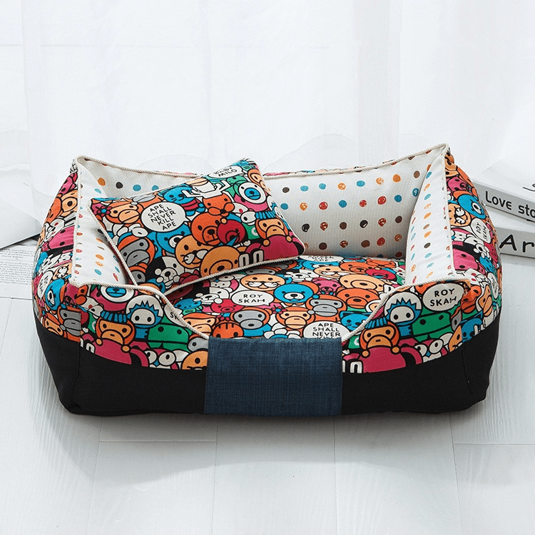 Panier pour chien DogComic angle montrant intérieur rembourré