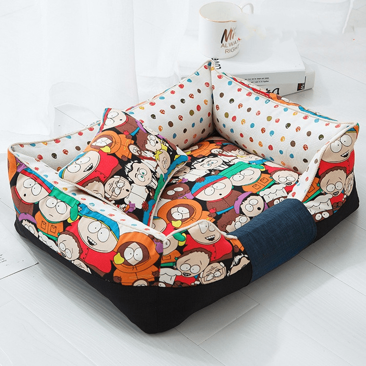 Panier pour chien DogComic motif coloré avec coussin