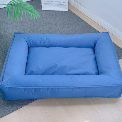 Panier pour chien VacancesD’été bleu avec coussin moelleux