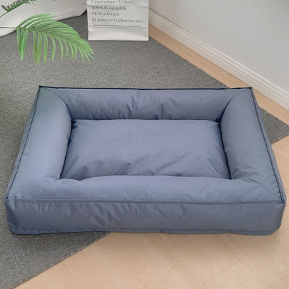 Panier pour chien VacancesD’été gris bleuté avec rebords confortables