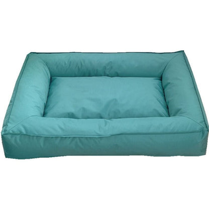 Panier pour chien VacancesD’été vert d’eau avec coussin épais