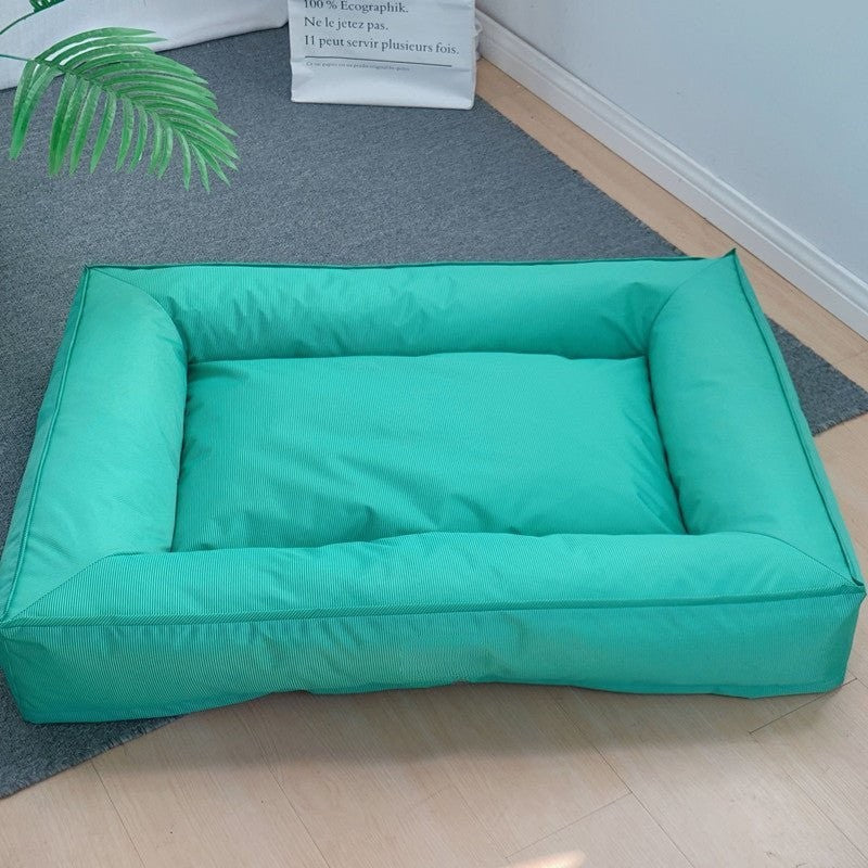 Panier pour chien VacancesD’été bleu avec coussin moelleux
