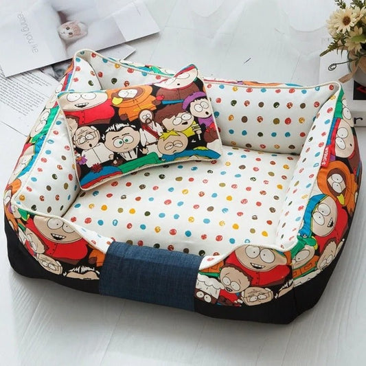 Panier pour chien confortable DogComic avec rebords et coussin moelleux