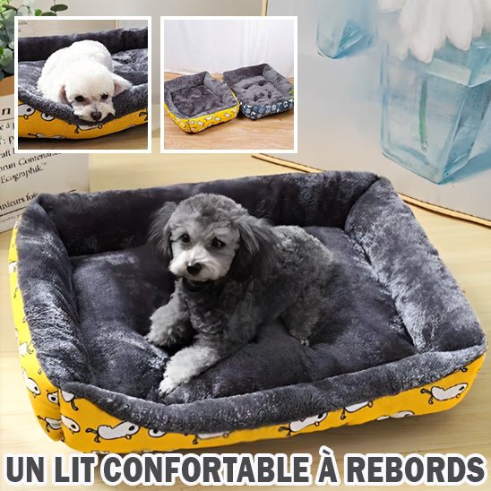 Panier pour chien Doggylove doux et épais avec rebords, couchage cocooning pour chien