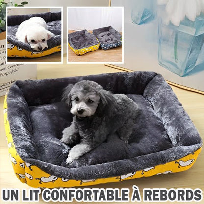 Panier pour chien Doggylove doux et épais avec rebords, couchage cocooning pour chien