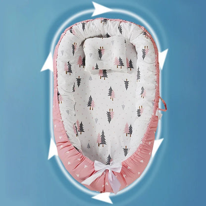 Panier pour chien Le Princier rose avec rebords souples et design enveloppant