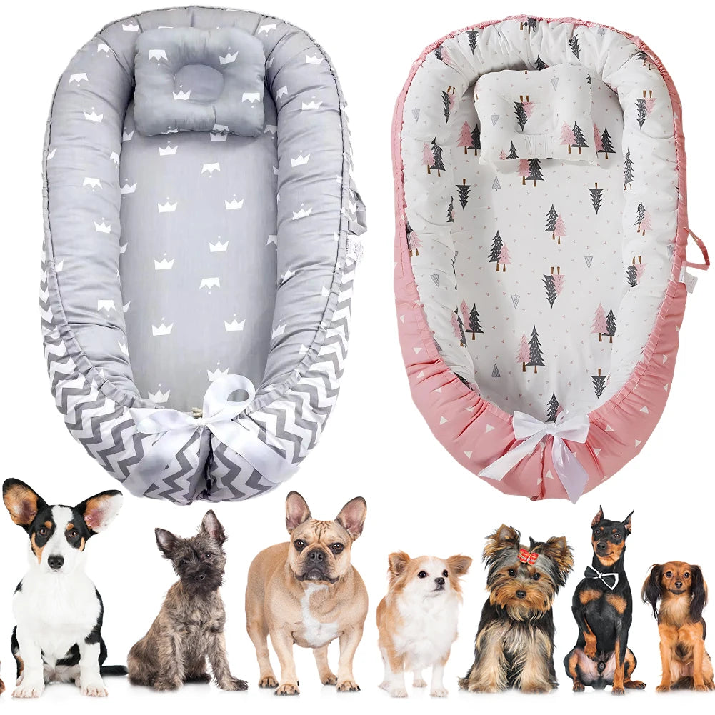 panier pour chien princier gris rose plusieurs races