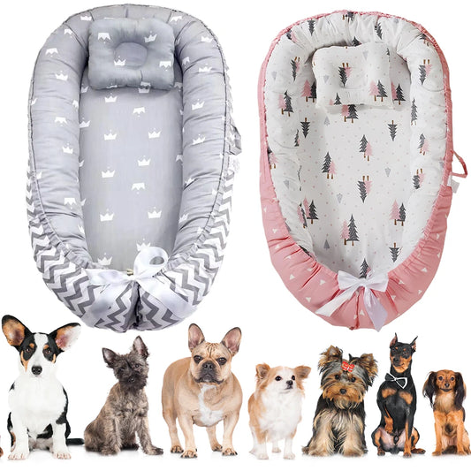 panier pour chien princier gris rose plusieurs races