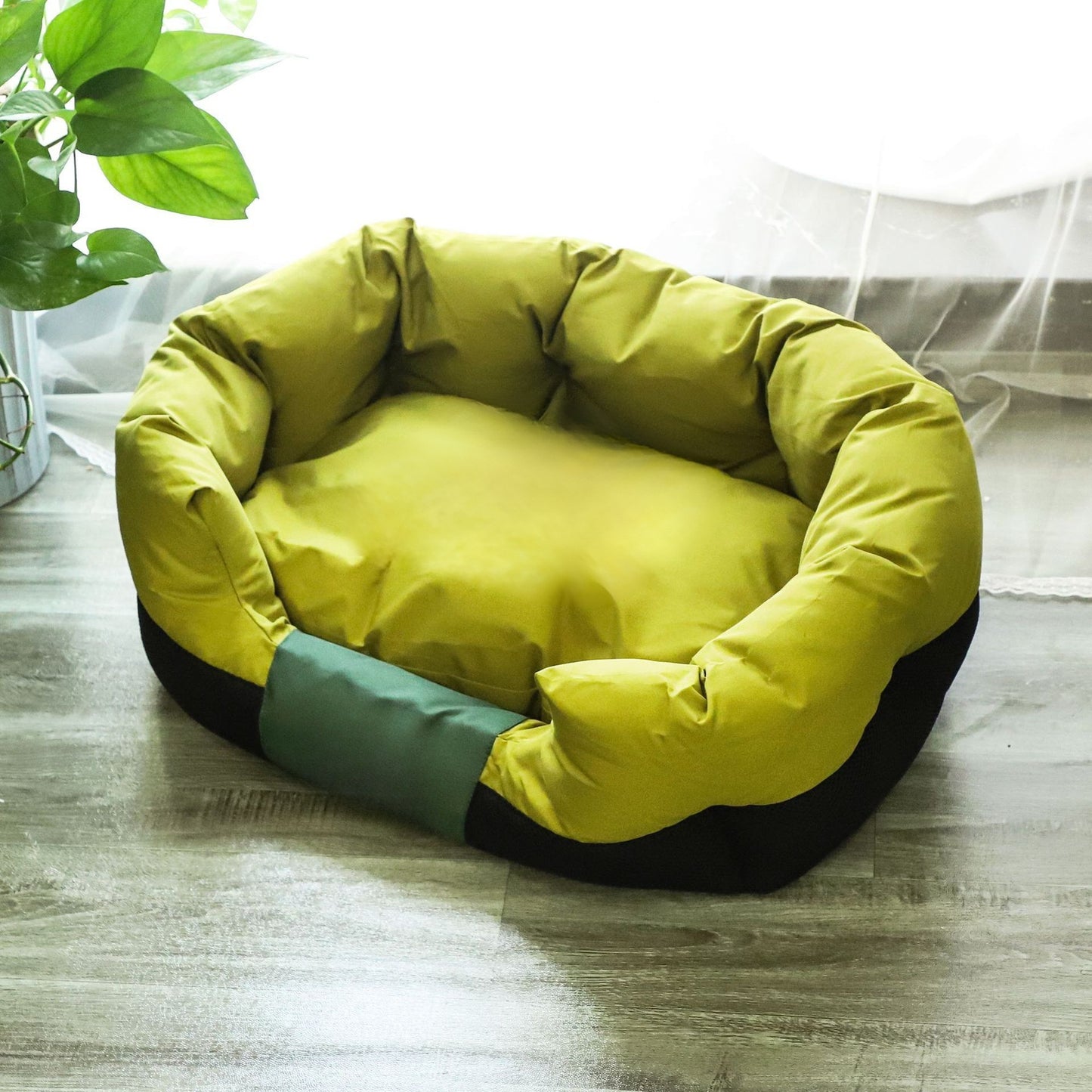 Panier pour chien | Confort quatre saisons  vert lime