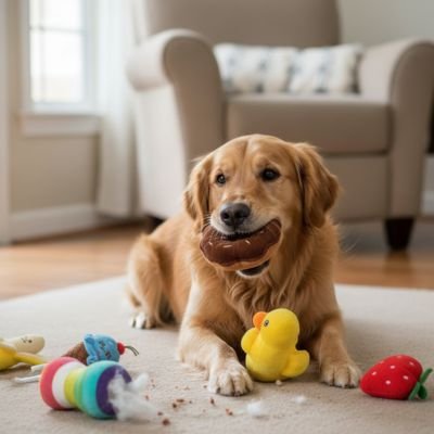 Peluche Chien poussin