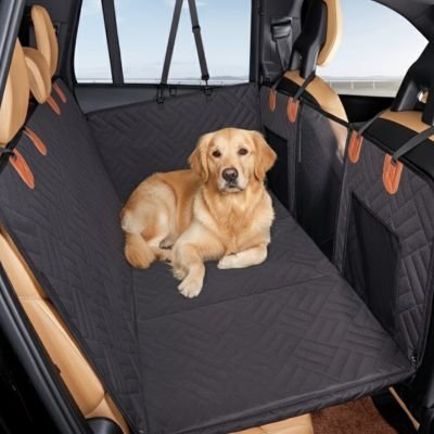“Housse de protection voiture pour chien avec surface matelassée et antidérapante”