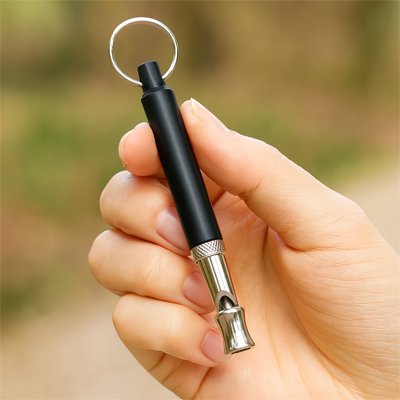 Sifflet à ultrason pour chien noir