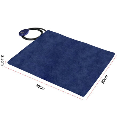 tapis chauffant bleu taille
