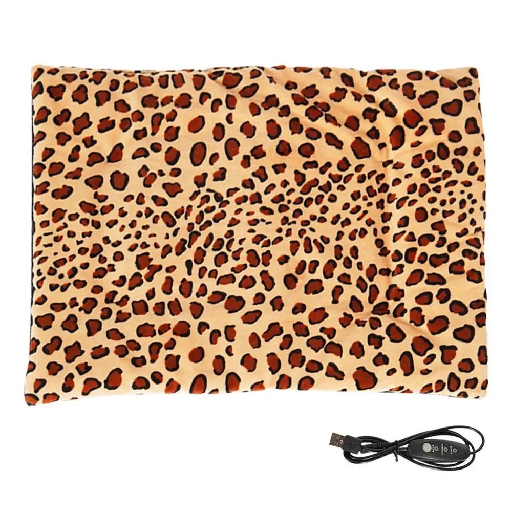 Tapis chauffant tissus léopard TechnoUSB™️