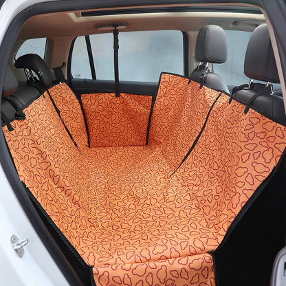 tapis chien protection orange