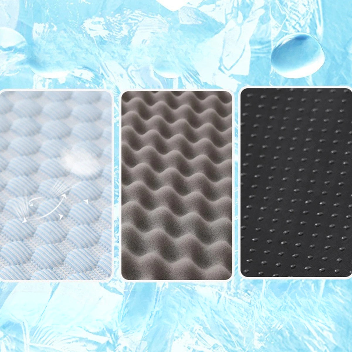 tapis rafraichissant pour chien mousse soie glace